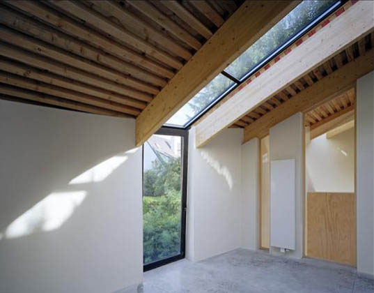 vertical garden, green roof house, large glass facade, living building, living house, milly film interior
