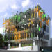 pixel building, studio 505, grocon, carbon neutral, first carbon neutral building in australia, carbon neutral office building, solar power, green building, wind turbine, sustainable building, eco design, green design, sustainable design