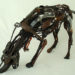 recycled materials, sculptures from recyled materials, sculptures from trash, eco art, plastic sculptures, sayaka ganz, garbage sculptures, animal sculptures