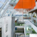 Macqaurie Bank Office, Sydney, Australia, clive Wilkinson architects, cwa, forward thinking office design, One Shelley Street, green star design, LEED efficiency, large scale design project, collaborative workspace, employee wellbeing, reinvent the traditional workplace, woods bagot, transformative office space, mobile work settings, carbon neutral systems, flexible work platform, large atrium, meeting pods, work zones, paperless work style, sustainable design, sustainable architecture, green design, green architecture, green interior design, sustainable interior design