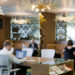 Macqaurie Bank Office, Sydney, Australia, clive Wilkinson architects, cwa, forward thinking office design, One Shelley Street, green star design, LEED efficiency, large scale design project, collaborative workspace, employee wellbeing, reinvent the traditional workplace, woods bagot, transformative office space, mobile work settings, carbon neutral systems, flexible work platform, large atrium, meeting pods, work zones, paperless work style, sustainable design, sustainable architecture, green design, green architecture, green interior design, sustainable interior design