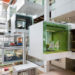 Macqaurie Bank Office, Sydney, Australia, clive Wilkinson architects, cwa, forward thinking office design, One Shelley Street, green star design, LEED efficiency, large scale design project, collaborative workspace, employee wellbeing, reinvent the traditional workplace, woods bagot, transformative office space, mobile work settings, carbon neutral systems, flexible work platform, large atrium, meeting pods, work zones, paperless work style, sustainable design, sustainable architecture, green design, green architecture, green interior design, sustainable interior design