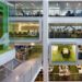 Macqaurie Bank Office, Sydney, Australia, clive Wilkinson architects, cwa, forward thinking office design, One Shelley Street, green star design, LEED efficiency, large scale design project, collaborative workspace, employee wellbeing, reinvent the traditional workplace, woods bagot, transformative office space, mobile work settings, carbon neutral systems, flexible work platform, large atrium, meeting pods, work zones, paperless work style, sustainable design, sustainable architecture, green design, green architecture, green interior design, sustainable interior design