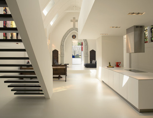 daylighting, adaptive reuse, renovation, green renovation, eco upgrade, zecc architects, utrecht, the netherlands, chapel, catholica chapel, chapel renovation, green design, eco design, sustainable building,