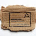 economical business card design, ecological business card, recycle scrap paper, green marketing, green design, Andrea Romani, minimalist design, industrial graphic, stamp, self-inking stamp, affordable design, sustainable contact card