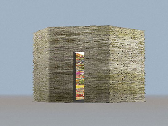 sustainable design, green design, green architecture, recycled materials, eco art, Book Cell, de Matej Krén