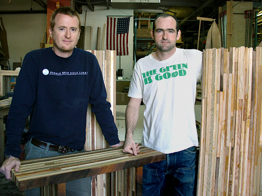 scrapile, scrap pile, recycled materials, green design, eco design, recycled wood furniture, eco furniture, green furniture, Carlos Salgado, Bart Bettencourt