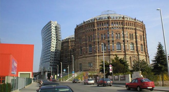 sustainable design, green design, renovation, vienna gasometers, adaptive reuse, sustainable architecture, green renovation, green building, sustainable building, gasometers transformed into housing