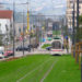 trams on grass, sustainable transportation, european public transportation, green transportation, urban design, urban heat island effect, green design, grass lined public transportation tracks