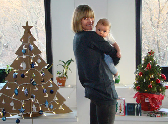 Rosemary Tree, Living Xmas Tree, Potted Xmas Tree, Rosemary Christmas Tree, Cardboard Xmas Tree, Jill Fehrenbacher, Cardboard Christmas Tree