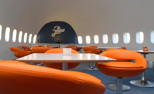 jumbo hostel, reclaimed 747-200, airplane hostel, stockholm, swedish plane, swedish hostel, airplane hotel, decommissioned airplane hotel, green refurbishment of an airplane, reclaimed waste hotel