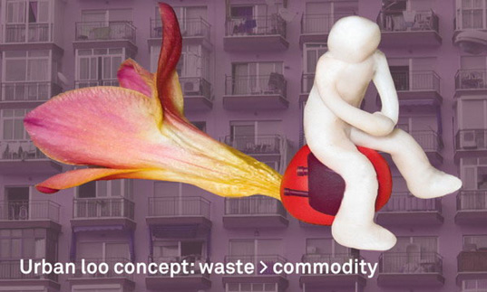 Loowatt toilet, loo watt toilet, poo toilet, toilet made from poo, toilet made from feces, toilet made from excrement, manure toilet, toilet made from manure, toilet made from horse manure, Virginia Gardiner, composting toilet, waterless toilet