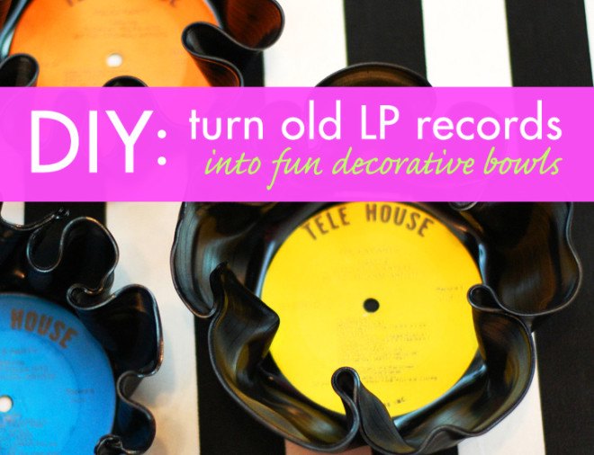 LP bowl, record bowl, bowl record, LP record bowl, DIY bowl, DIY record bowl, DIY LP bowl, bowl made of a record, record, records, LP, LPs, bake records, old records, old record bowls