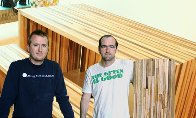 scrapile, scrap pile, recycled materials, green design, eco design, recycled wood furniture, eco furniture, green furniture, Carlos Salgado, Bart Bettencourt