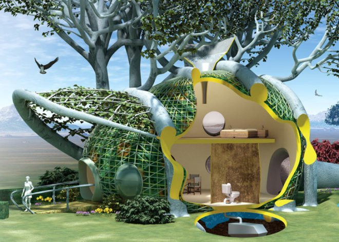 Arborculture, arbortecture, tree architecture, woven tree houses, treehouses, treehouse, tree house