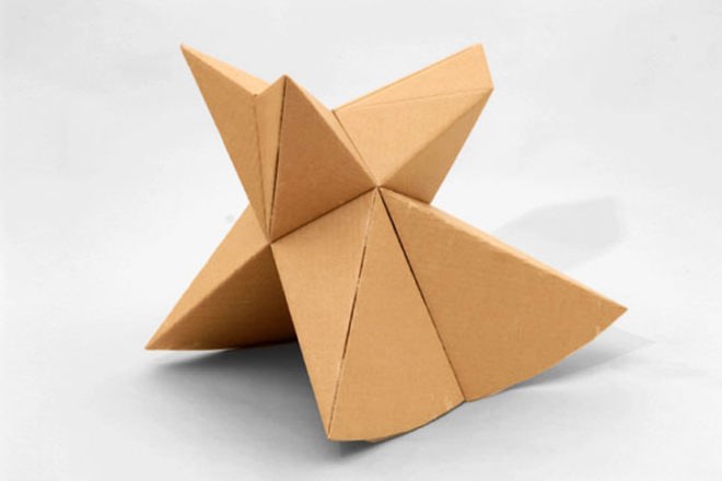 Foldschool, origami, cardboard, cardboard furniture, kids furniture, children's furniture, children, Nicola Enrico Stäubli, Nicola Staubli, Staubli, origami furniture, DIY, How-To