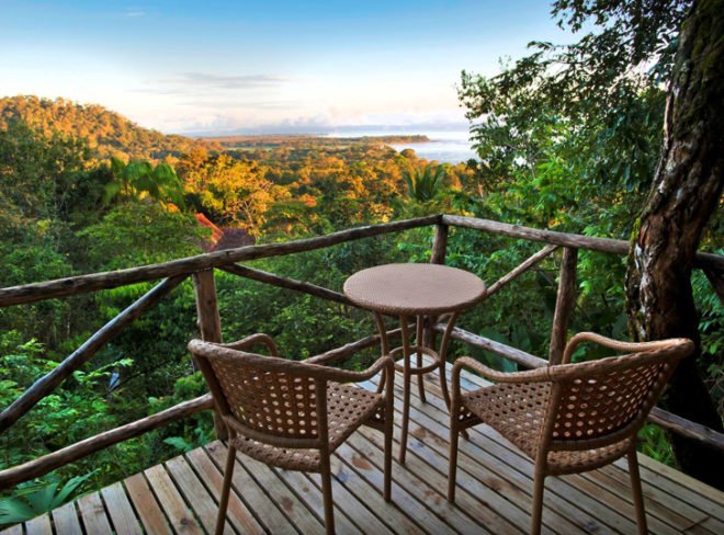 Lapa Rios, eco-resort, Costa Rica, table, balcony, patio