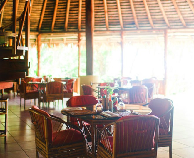 Lapa Rios, eco-resort, Costa Rica, dining hall, dining, meals