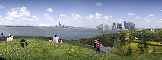 new york, new york city, nyc, ny, governors island, west 8, diller scofidio and renfro, urban planning, park, green space
