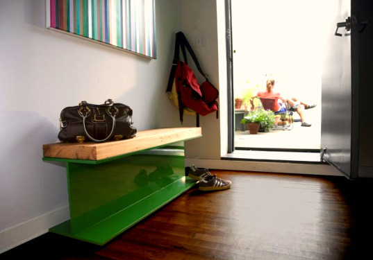 katch design company, subway furniture, brooklyn design, new york design, brooklyn furniture, recycled aluminum, recycled aluminum furniture, natural resin, BKLYN Designs, benches