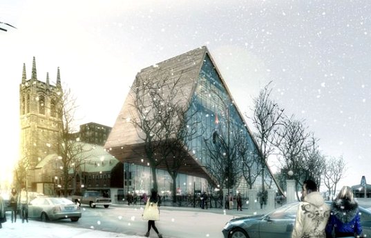 BIG, Fugère Architectes, quebec, beaux-arts museum, beaux-arts expansion, green roof, daylighting, green design, eco deisng, sustaianble building