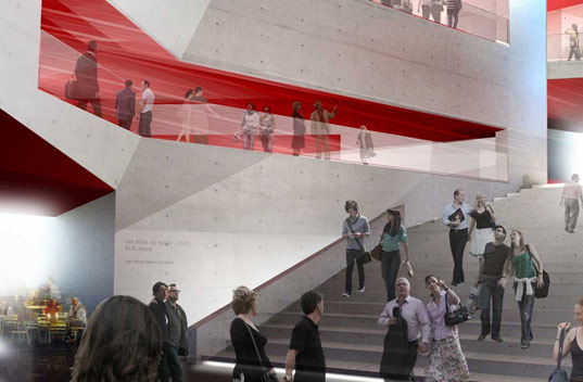 energy efficient, concert hall, canary islands, henning larsen architets, henning larsen, intelligent facada, shading device, solar shading, solar power, solar energy, photovoltaics, solar hot water, water conservation, desalination, rainwater collection, rainwater, eco design, green design, sustainable building