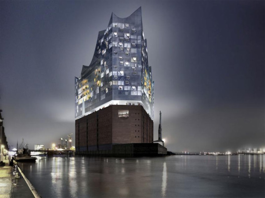 herzon + de mueron, renovation, historic renovation, green renovation, hamburg, germany, concert hall, elbe river, topping out ceremony, green design, sustainable building, eco design, herzog and de meuron, herzog + de meuron