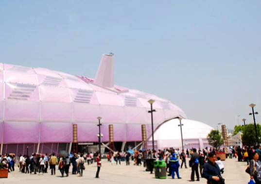 japan pavilion, pavilion, shanghai world expo, shanghai, world expo, 2010 shanghai world expo, eco pavilion, japan, solar energy, integrated solar panels, PET membrane, natural ventilation, eco design, green building, sustainable building