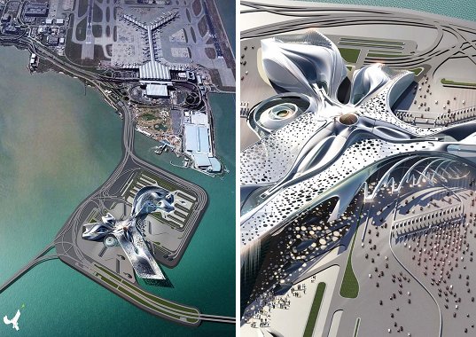 Hong Kong, China, Hong Kong Boundary Crossing Facility, Ephemeral Roof Exchange, renewable energy, solar power, photovoltaics, hydro power, piezeoelectric, human powered, transit hub, transportation center, transporation hub, sustainable building, green design, eco design
