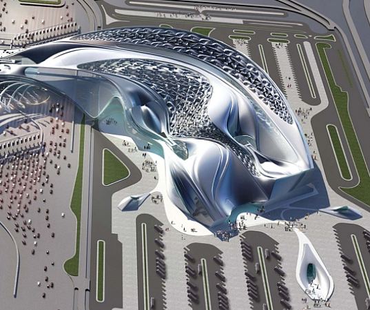 Hong Kong, China, Hong Kong Boundary Crossing Facility, Ephemeral Roof Exchange, renewable energy, solar power, photovoltaics, hydro power, piezeoelectric, human powered, transit hub, transportation center, transporation hub, sustainable building, green design, eco design