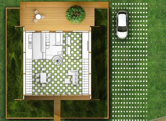 Patric Nadeau, Green roof, French green home, wave house,green building