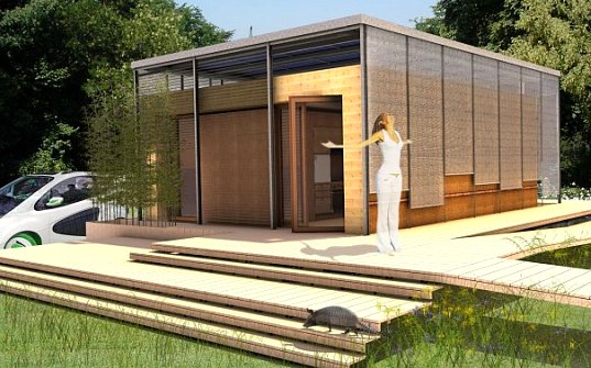 solar decathlon, 2010 solar decathlon, europe solar decathlon, madrid, solar home, solar power, pv, zero energy, energy efficient home, rainwater collection, armadillo box, france, ecole nationale superieure d'architecture de grenoble, grenoble school of architecture, green design, green building, eco design, sustainable building
