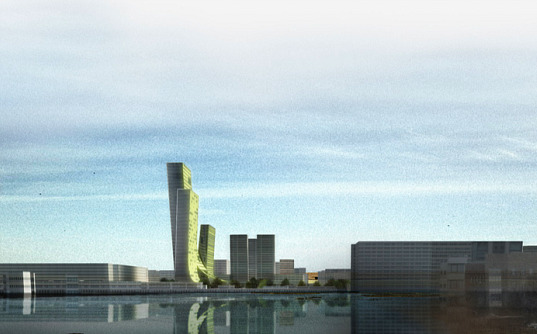 mixed-use development, astana, kazahkistan, solid waves, stefano boeri architects, stefano boeri, solar passive design, solar access, green space, urban open space, open space, urban park, green design, sustainable building, eco design