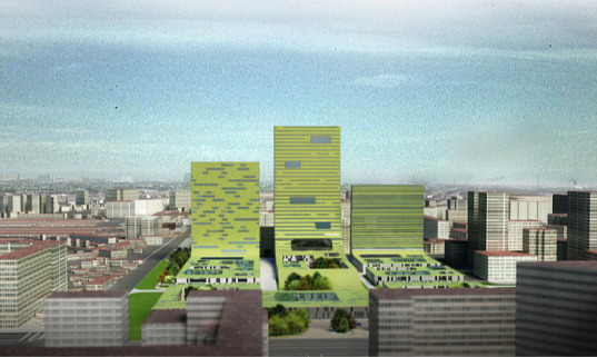 mixed-use development, astana, kazahkistan, solid waves, stefano boeri architects, stefano boeri, solar passive design, solar access, green space, urban open space, open space, urban park, green design, sustainable building, eco design