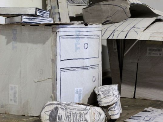 Art, cardboard, Chile, Don Lucho, eco-art, Installation, Recycled Materials, Santiago, sustainable art