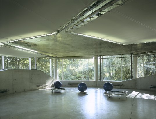 green roof, soccer facility, football, chartier-corbasson, france, green design