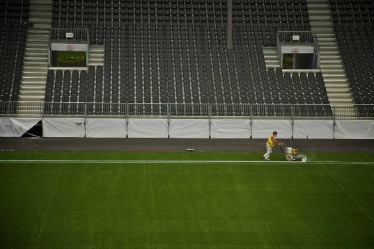 empire field stadium, soccer, recycled tires, vancouver, eco stadium, artificial turf