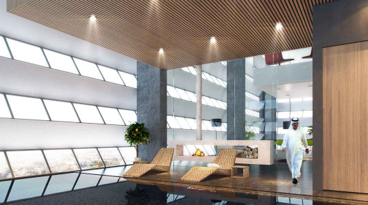 henning larsen architects, henning larsen, villas in the sky, saudi arabia, riyadh, leed, leed certification, solar shading, energy efficiency, mixed-use development, green design, eco design, sustainable building