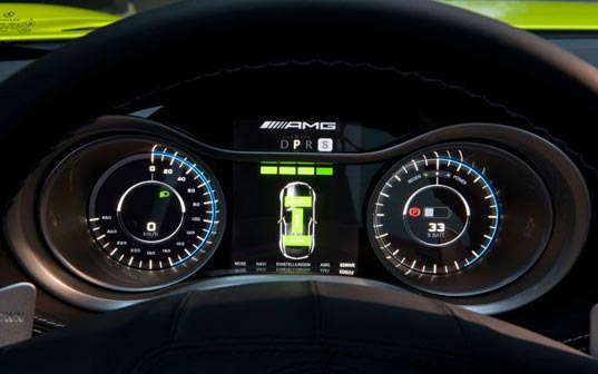 Mercedes, e-cell, battery, lithium, electric, car, auto, sports, racecar, roadster, AMG, yellow, prototype, german, green, eco, fuel efficient, sustainable, Mercedes-Benz SLS AMG