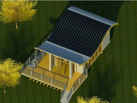 bamboo building, Bamboo House, bamboo studio, Lamboo I-joist, lamboo structure, Renewable building materials, solar studio