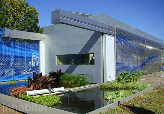 green design, renewable energy, solar decatha, solar decathlon europe, solar powered home, solar thermal, sustainable design, Virgina Tech Solar Home, aerogel panel, dual heat pump, adaptive solar hous