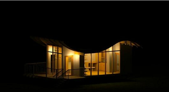 bamboo building, Bamboo House, bamboo studio, Lamboo I-joist, lamboo structure, Renewable building materials, solar studio