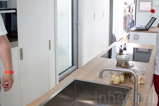 solar decathlon, solar decathlon europe, 2010 solar decathlon, madrid, stuttgart university of applied sciences, stuttgart university, home+, solar home, solar energy, solar panels, solar cells, energy plus home, zero energy, sustainable building, natural ventilation, ventilation tower, energy efficient design, modular design, modular construction, prefab, prefab construction, prefab home, prefab housing, green design, daylighting, green building, eco design