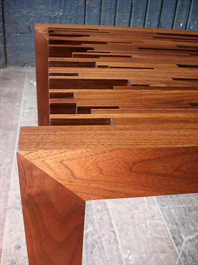 Saftiuk Conservatory, Kief Table, Voos Furniture, Green Design, Walnut, Sustainable Wood Tables, Green Wood Tables, Green Materials, Green Interiors, Green Furniture