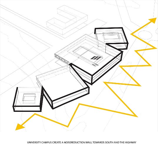 campus roskilde, henning larsen, winning design, daylighting, energy efficient building, denmark