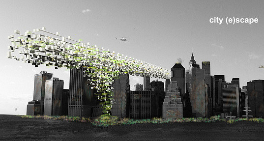 global warming, rising sea levels, nyc, evolo, city(e)scape