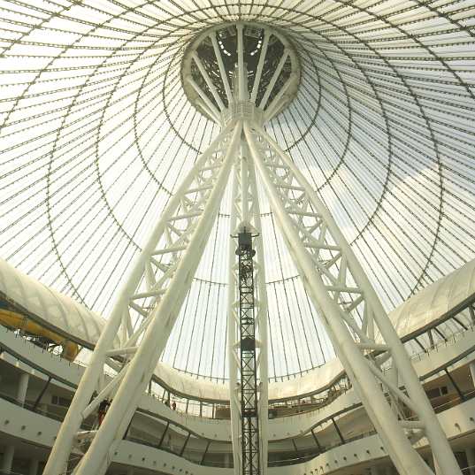 khan shatyr, kazahkstan, foster+partners, ETFE, entertainment center, world's largest tent
