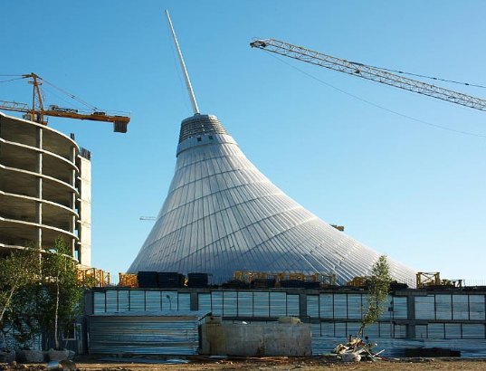 khan shatyr, kazahkstan, foster+partners, ETFE, entertainment center, world's largest tent