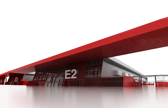 qingdao exposition center, water city development, nbbj, china, expo center, solar power,
