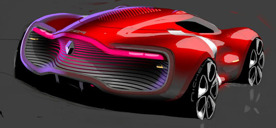 renault, renault dezir, renault electric car, electric race car, high end electric car, green transportation, renewable enery transportation, paris auto show, french electric car